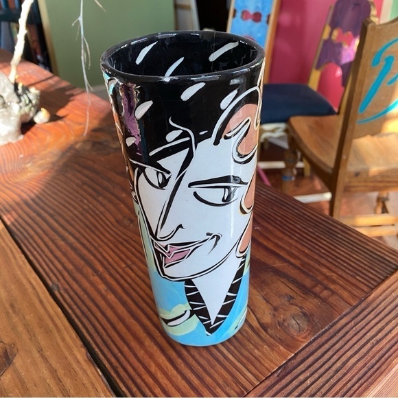 VTG Jude Odell Studio Pottery - 1990’s Ceramic Art Signed - two sided Face Vase - Picture 5 of 9